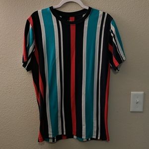 Vertical stripe crew neck shirt (M)